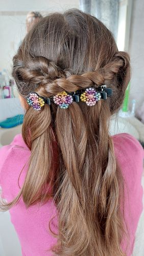 Blumenzauber Dreifach-Haarschmuck