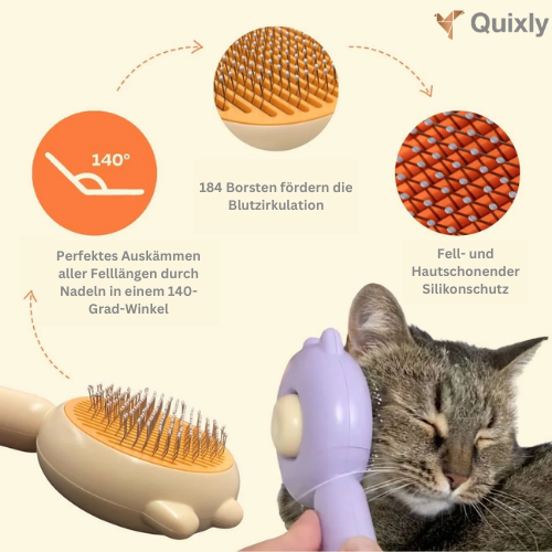 SoftTouch Katzenbürste - Sanfte Pflege für glückliche Katzen.